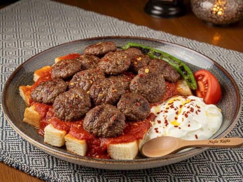Köfte, a traditional Turkish meatball dish